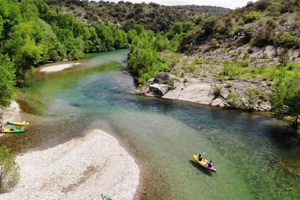 Maison Climatisee Avec Piscine Chauffee Villa Cazilhac  Buitenkant foto